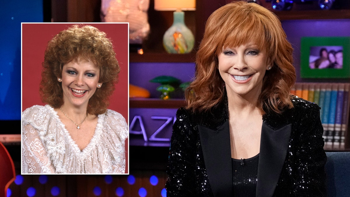 Reba McEntire then and now