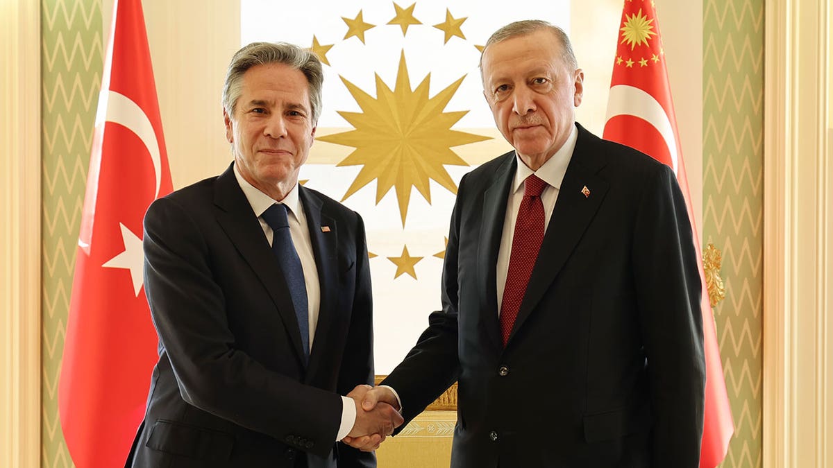US Secretary of State Anotny Blinken meets Turkish President Recep Tayyip Erdogan