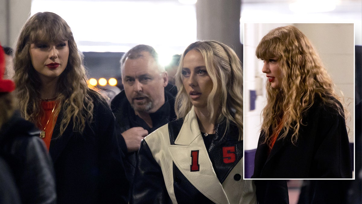 Taylor Swift walks into Baltimore stadium with Brittany Mahomes