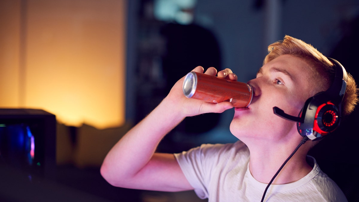 Boy drinking