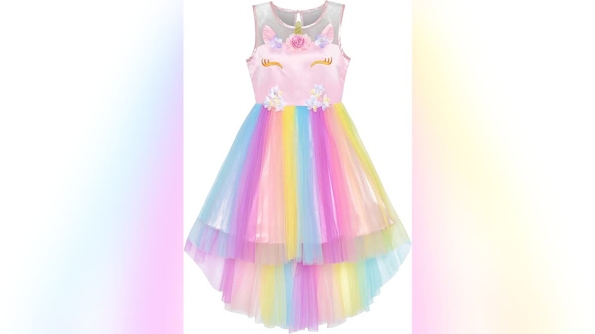 The perfect dress if she loves unicorns.