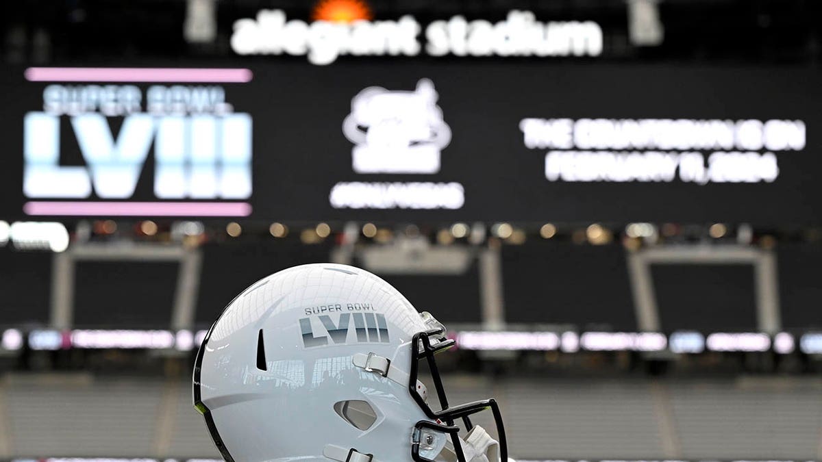 Vegas Super Bowl helmet