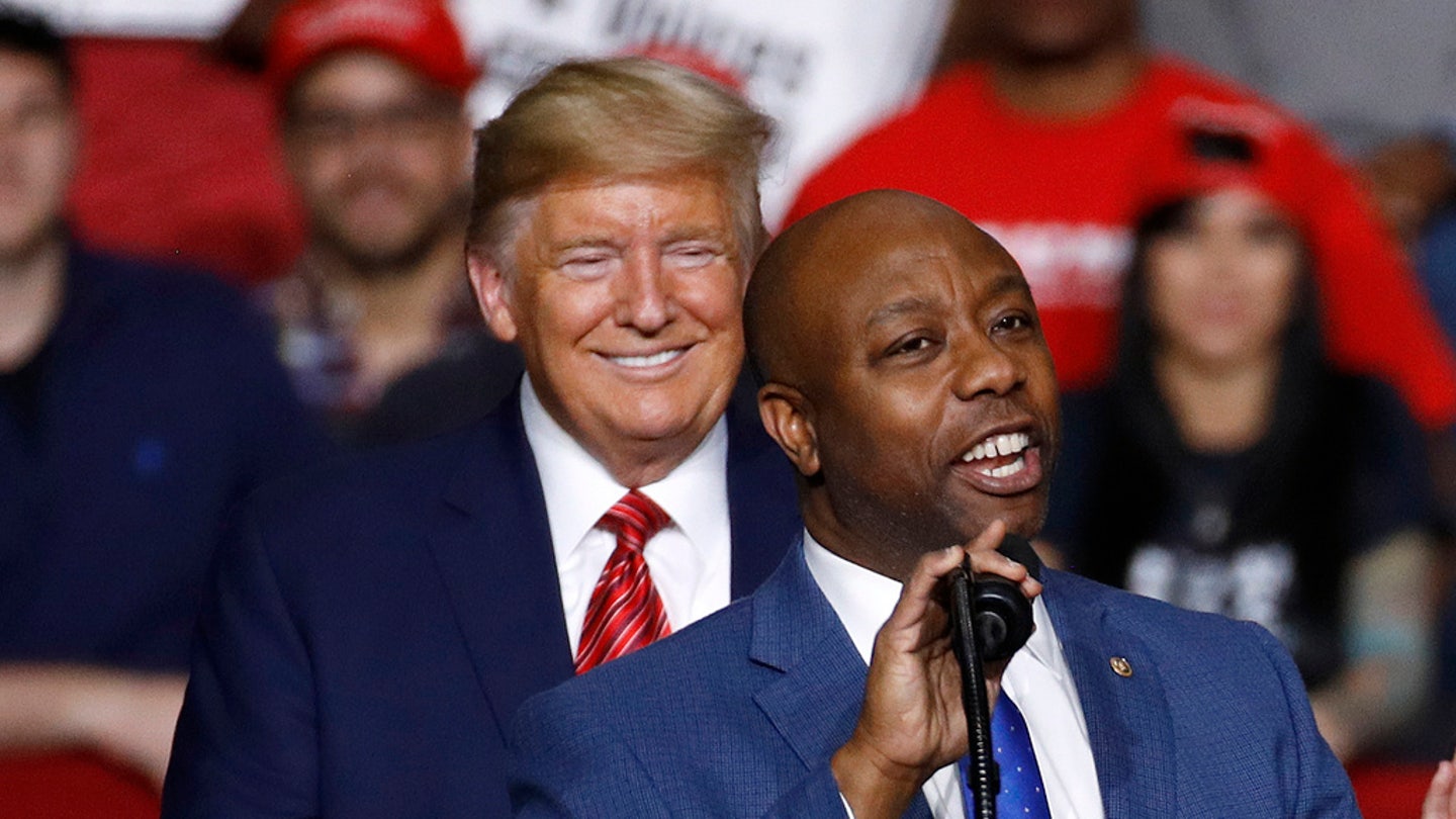 Senator Tim Scott Makes Case for Trump in $14 Million Black Voter Outreach Campaign