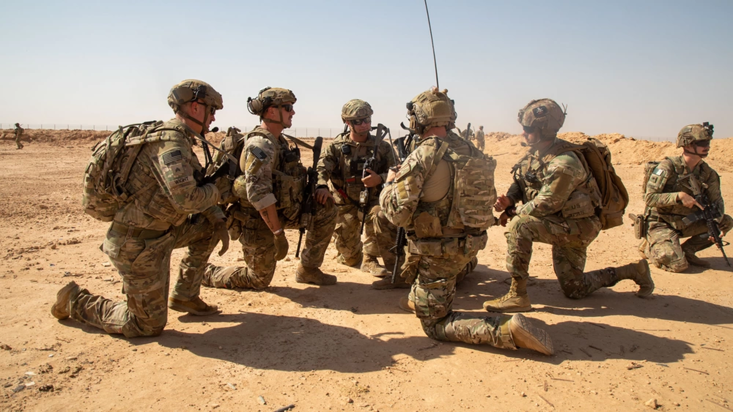 Iraq US troops at Al Asad air base