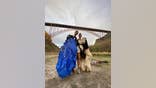 Filippo and Priscilla LeQuerce exchanged vows over a series of jumps from a bridge, antenna, and mountain.