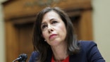 WASHINGTON, DC - MARCH 31: Jessica Rosenworcel, Chairwoman of the Federal Communications Commission (FCC) testifies during a House Energy and Commerce Committee Subcommittee hearing on March 31, 2022 in Washington, DC. The subcommittee held a hearing on oversight of the FCC.