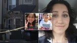 A photo collage of Kimberlee Singer's home (left), her children (center) and Kimberlee Singler (right)