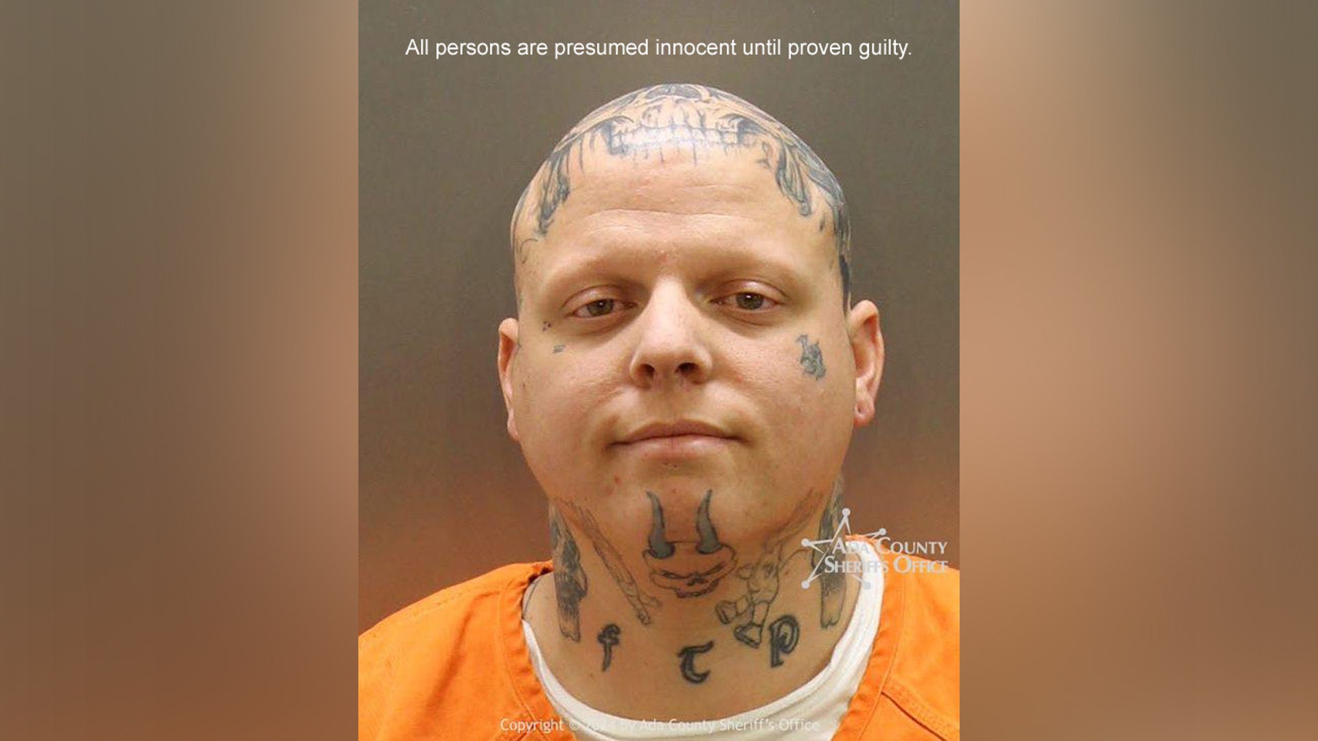 A mugshot of Carson Carter