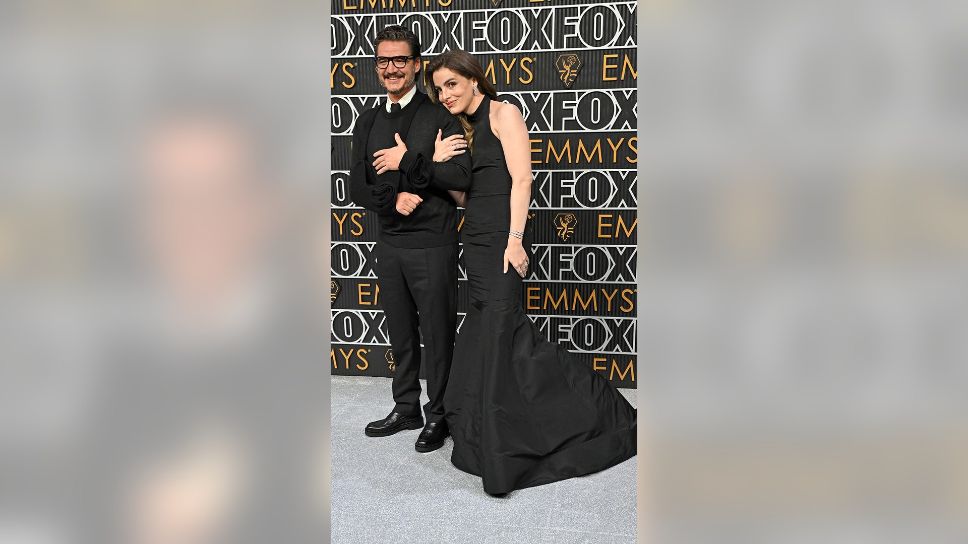 Pedro Pascal and Lux Pascal arrive for the 75th Emmy Awards