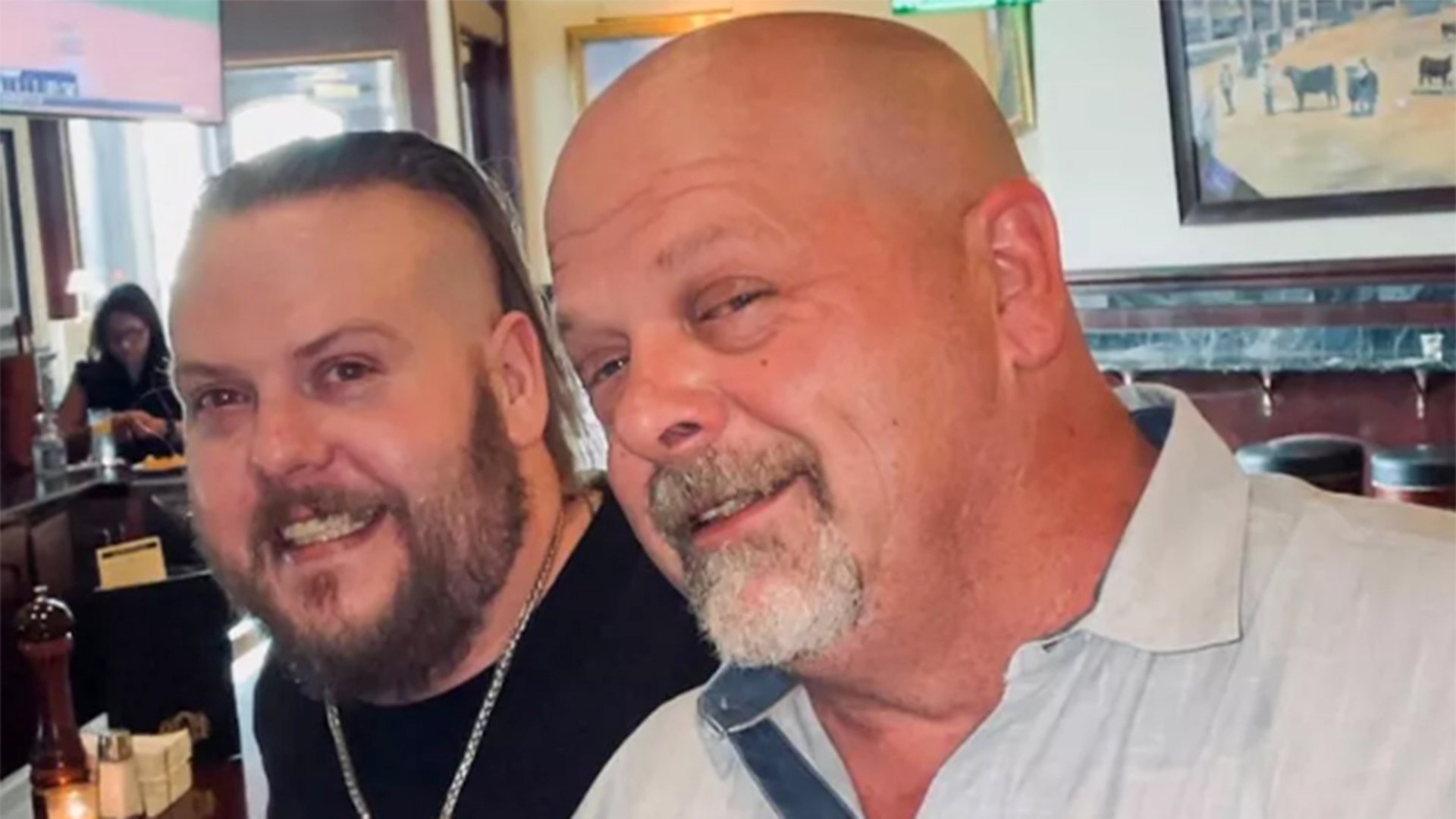 Adam Harrison with Pawn Stars dad Rick Harrison