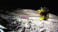 Japanese lunar spacecraft lands upside down on moon's surface
