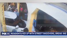 LA County residents demand action after car smashes into store to make way for mob of looters