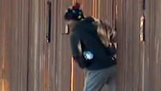 Illegal immigrants seen pouring into US through breach in border wall in Arizona