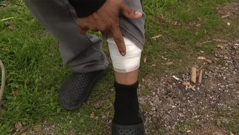 Man shot with stray bullet while with friends and family on New Year's