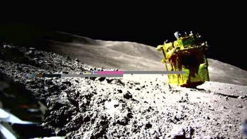 Japanese lunar spacecraft lands upside down on moon's surface