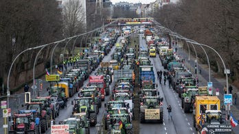 German farmers clog Berlin streets with tractors in protest against diesel subsidy cuts
