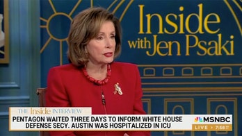 Pelosi says Lloyd Austin hospitalization 'could have been handled much better': Biden 'should have known'
