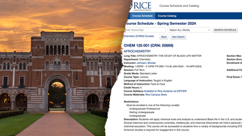 Rice University mocked for ‘afrochemistry’ course on ‘inequities in chemistry and chemical education’