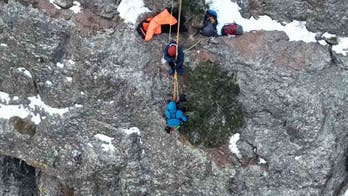Colorado Springs hiker rescued from steep canyon ledge in 'dangerously low' temperatures