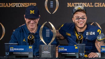 Michigan's Blake Corum says Jim Harbaugh 'has the formula' to win amid NFL rumors: 'He's gonna win'