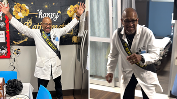 Texas doctor goes viral on TikTok for skating through the hospital halls to celebrate his retirement