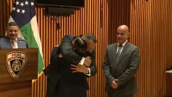 NYPD officer meets retired detectives who saved her from a burning car nearly 30 years ago