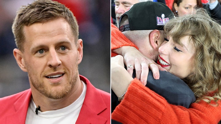 Taylor Swift walks onto field as Chiefs celebrate AFC Championship