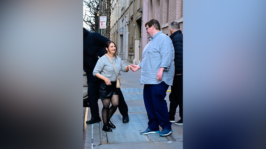 Gypsy Rose Blanchard and Ryan Scott Anderson are seen in midtown Manhattan