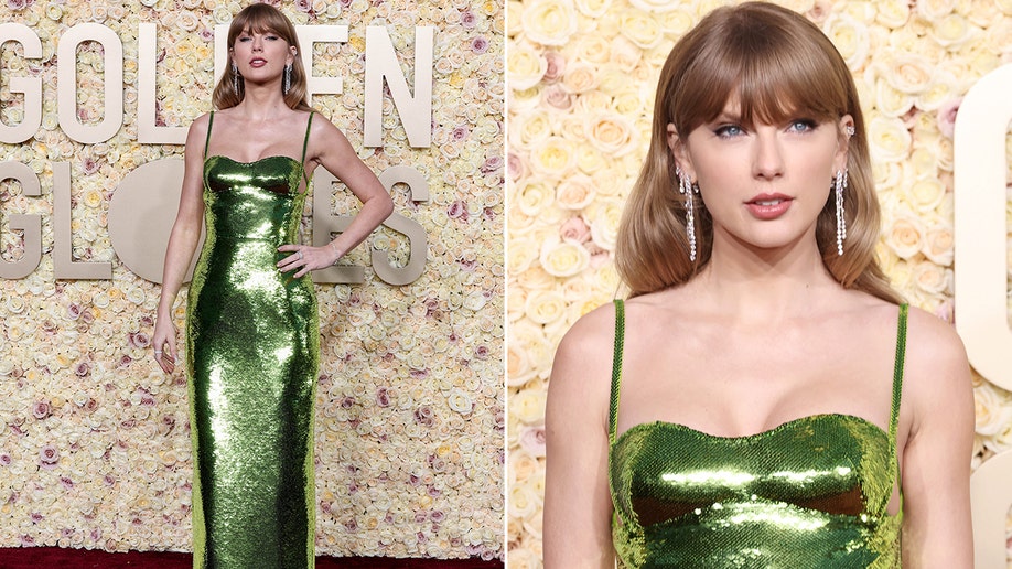 Taylor Swift walks Golden Globes red carpet
