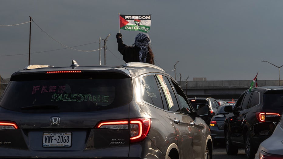 Pro-Palestinian caravan snarls New York traffic around JFK, LaGuardia Airport