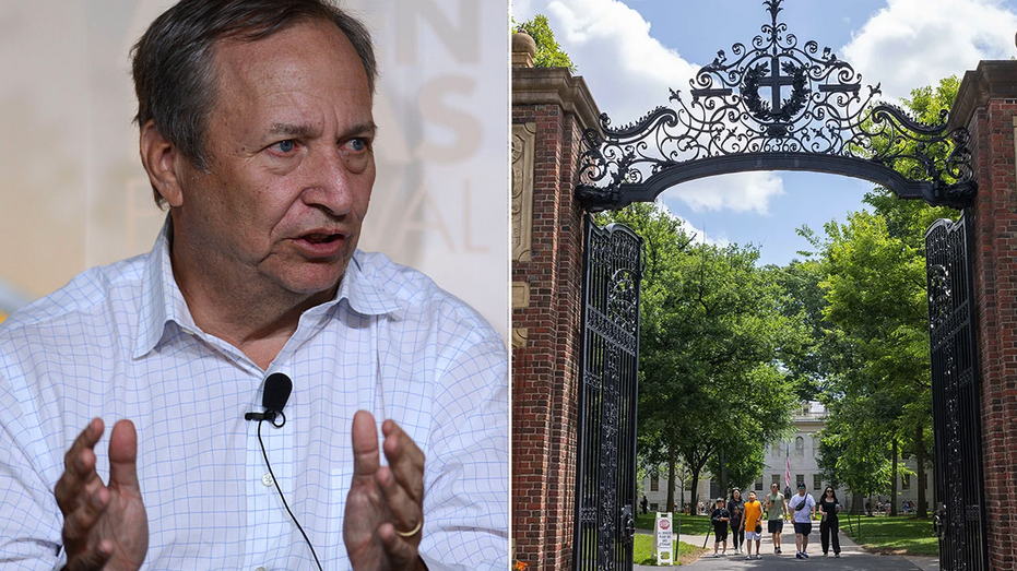Lawrence Summers and Harvard split image