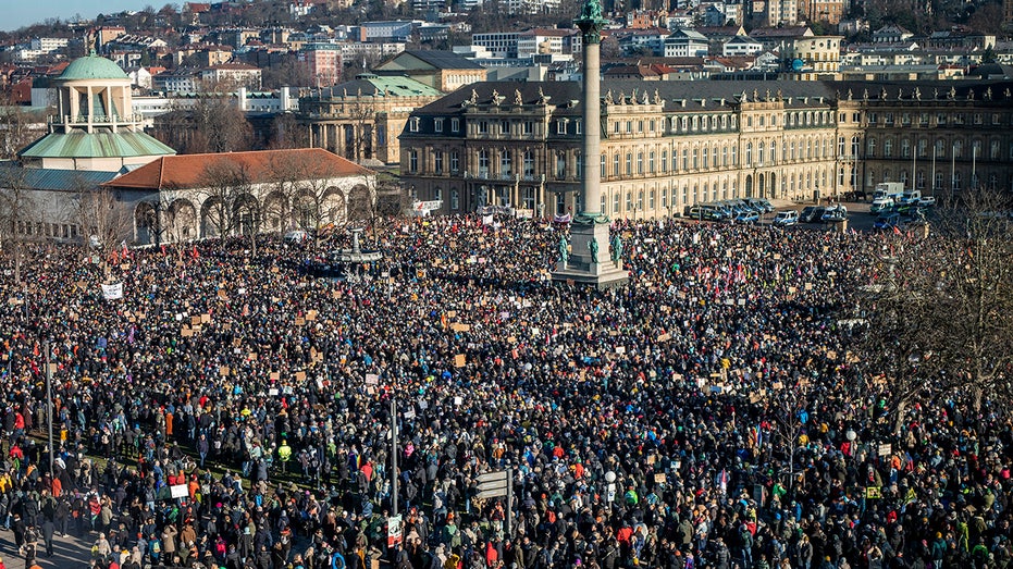 Germany’s right-wing party met with massive protests after report says AfD discussed deporting millions