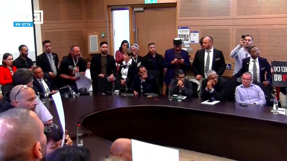 Relatives of Gaza hostages storm Israeli parliament as Hamas war rages