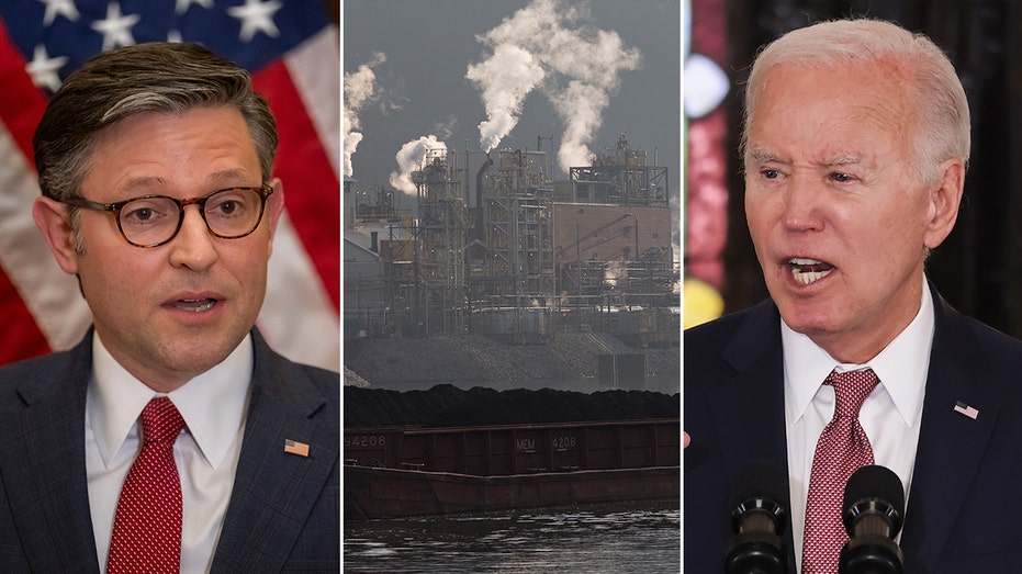 Climate groups urge Speaker Johnson to fight back on Biden’s ‘Green New Deal agenda’