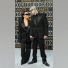 Kourtney Kardashian and Travis Barker attend the 75th Primetime Emmy Awards