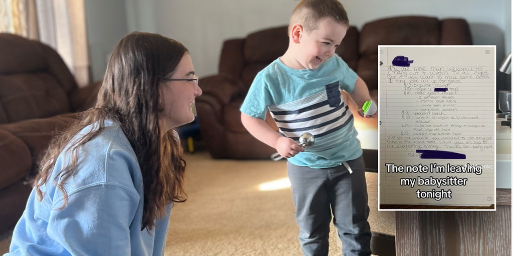 Mom goes viral after leaving a chore list for her toddler's babysitter - Vimarsana News