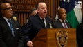 speaks to the media from the NYPD Headquarters in Manhattan, New York on Monday, February 5, 2024. Officials addressed the arrest of multiple illegal immigrants early Monday morning linked to numerous gang robberies.
