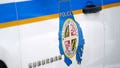 A Baltimore County police vehicle is seen parked on Feb. 18, 2021, in Hunt Valley, Md. Baltimore County police officer Zachary Small is accused of using excessive force when he pepper sprayed a handcuffed suspect in the face and closed him inside a hot patrol car.