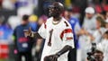 Former Cincinnati Bengals player Chad Ochocinco Johnson attends warmups before the game between the Los Angeles Rams and the Cincinnati Bengals at Paycor Stadium on September 25, 2023 in Cincinnati, Ohio.