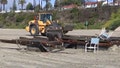 Crews worked to clean up the beaches in Long Beach and Cabrillo Beach in California, after nearly 8 million gallons of sewage was sent into the Pacific Ocean, forcing officials to close the water for swimming and surfing.