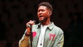 R&amp;B icon Usher is pictured here rehearsing to honor the late Kobe Bryant before an NBA game at Staples Center on Jan. 31, 2020, in Los Angeles.