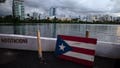 A wooden Puerto Rican flag is displayed on the dock of the Condado lagoon in San Juan, Puerto Rico, Sept. 30, 2021. The U.S. territory is seeing a growing number of displaced renters and a spike in housing costs, according to a Feb. 21, 2024 report by the Hispanic Federation. - Fox News