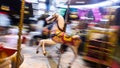 A carousel at the christmas market on the Main Square in Gliwice, Poland on December 3, 2022. (Photo by Jakub Porzycki/NurPhoto via Getty Images)