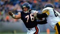 Steve McMichael #76 of the Chicago Bears looks for the pass during the game against the Pittsburgh Steelers on December 13, 1992 in Chicago, Illinois. The Bears won 30-6.