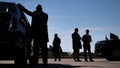 Members of the US Secret Service stand by the Presidential limousines as US President Joe Biden disembarks from Air Force One upon arrival at Raleigh-Durham International Airport in Morrisville, North Carolina, on January 18, 2024. - Fox News