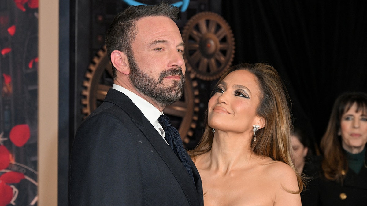 Ben Affleck and Jennifer Lopez at the premiere of "This Is Me...Now"