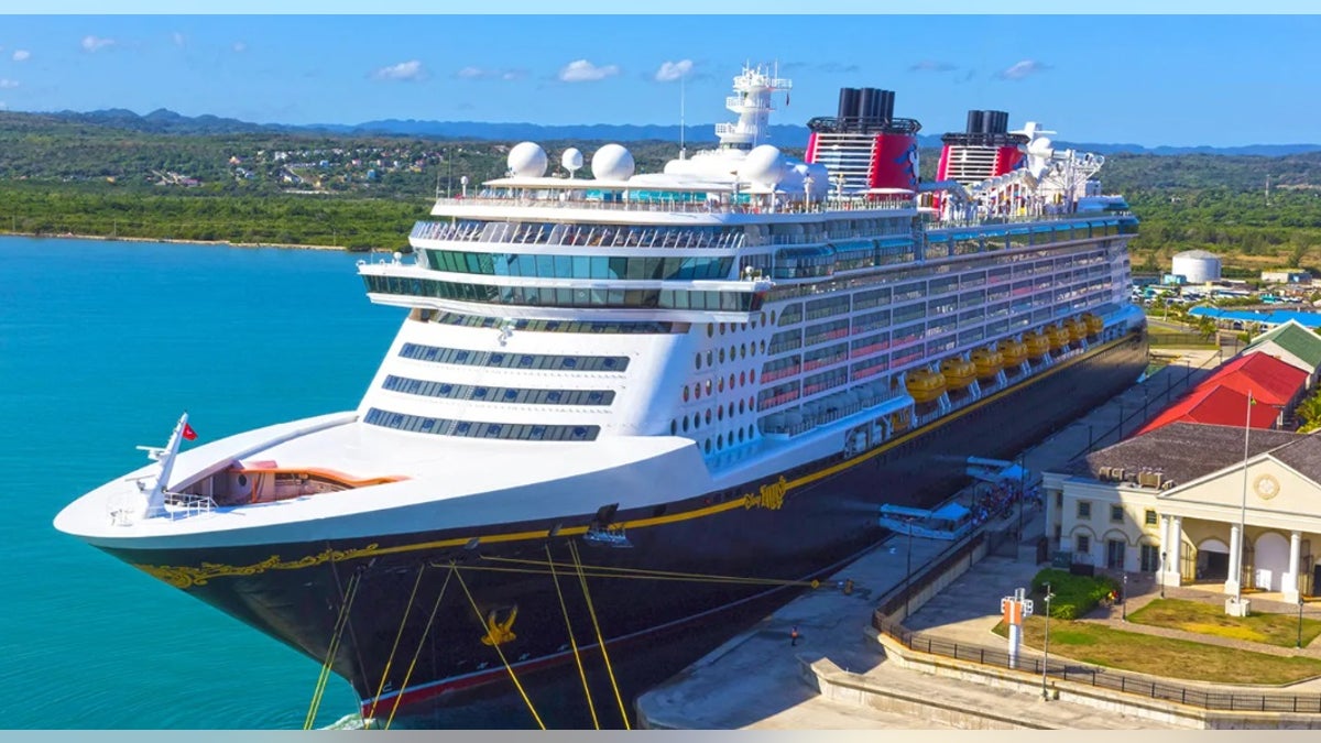 A Disney cruise ship