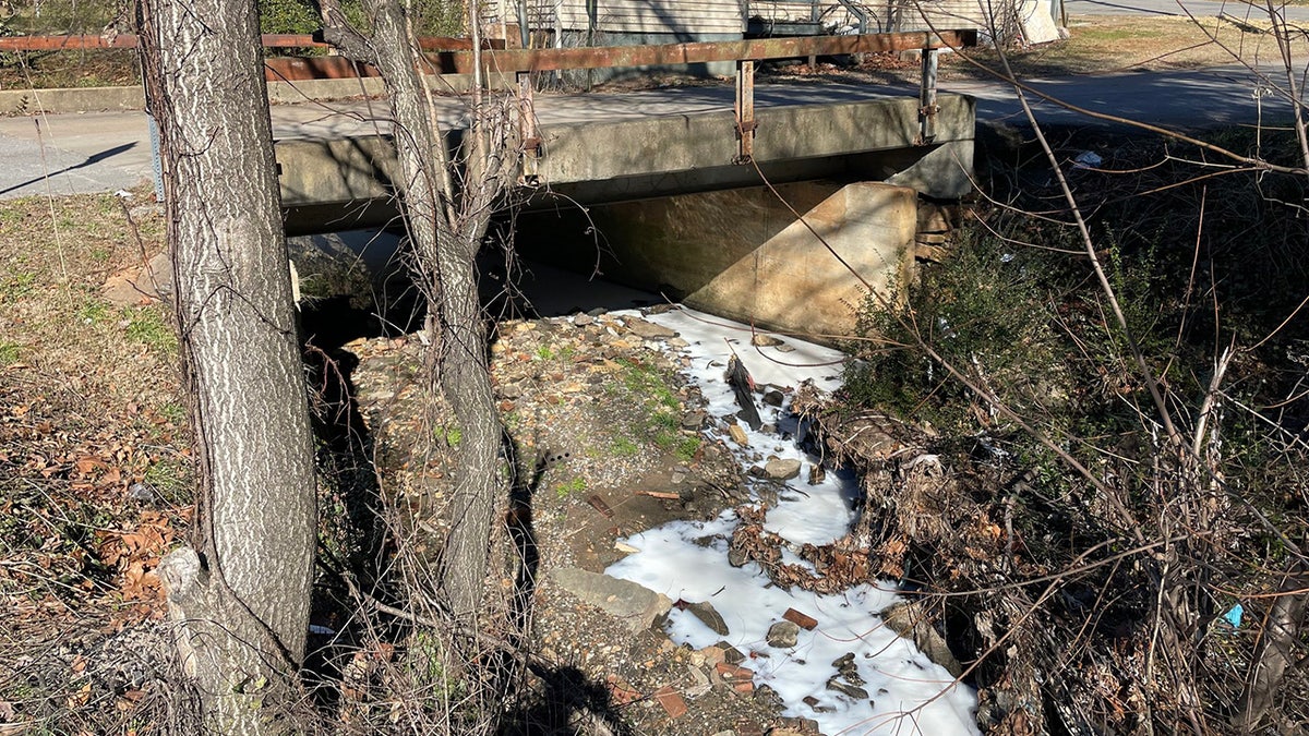 a white-colored stream