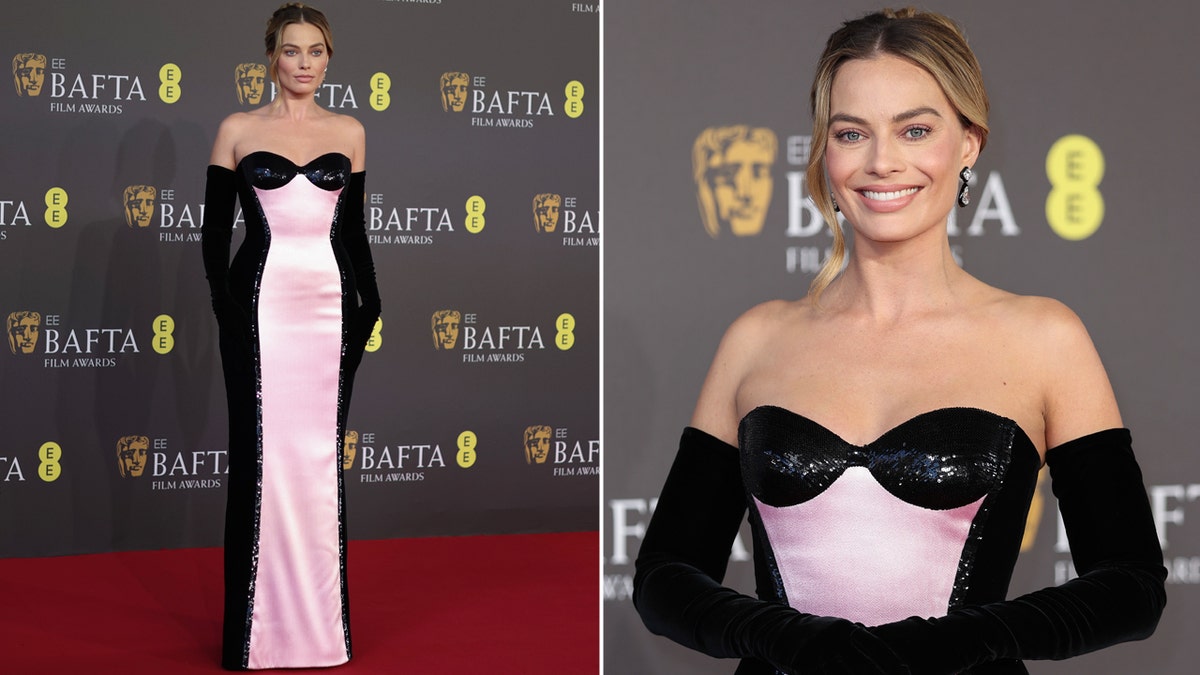 See Margot Robbie's Evening Glam on the 2024 BAFTA Awards Red