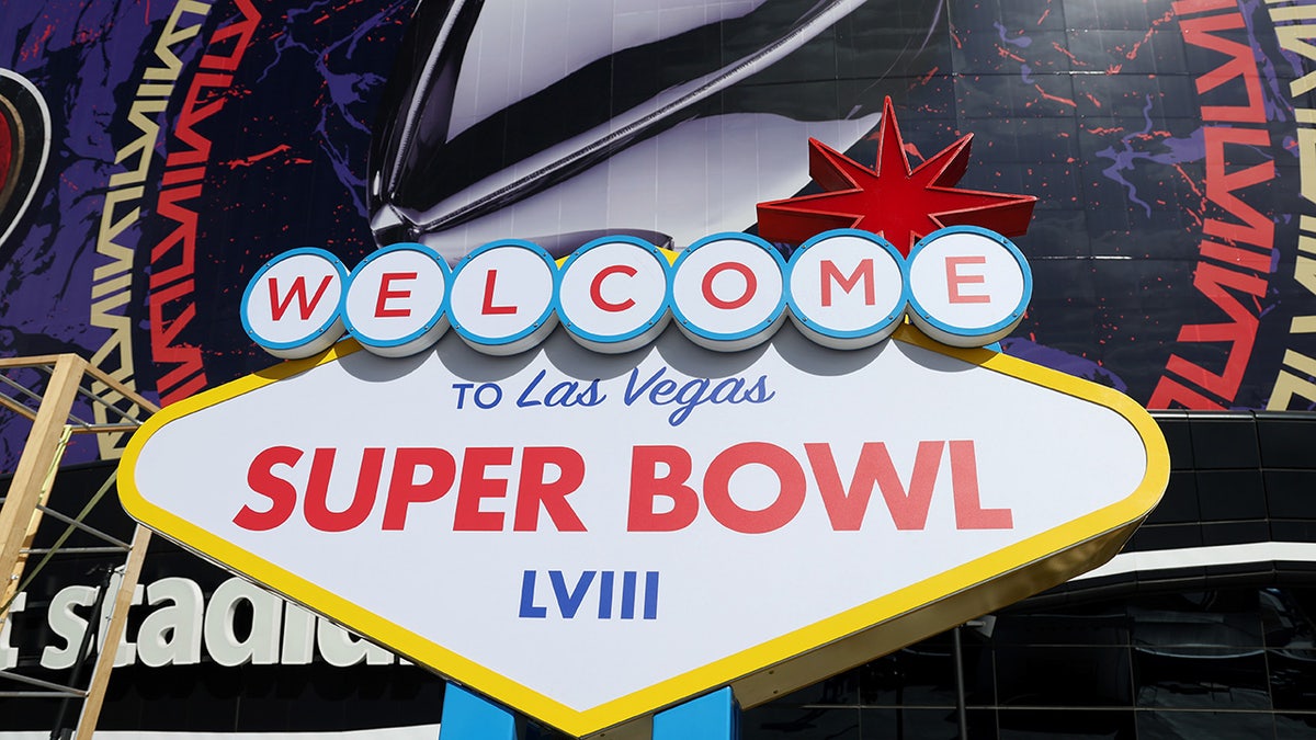 Super Bowl signage